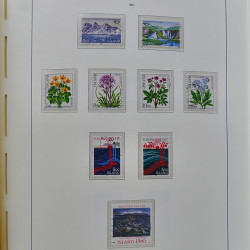 Collection timbres d'Islande 1876-2010 oblitérés dans album Leuchtturm.