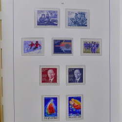 Collection timbres d'Islande 1876-2010 oblitérés dans album Leuchtturm.