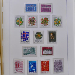 Collection timbres d'Islande 1876-2010 oblitérés dans album Leuchtturm.