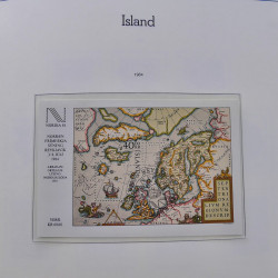 Collection timbres d'Islande 1876-2010 oblitérés dans album Leuchtturm.