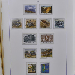 Collection timbres d'Islande 1876-2010 oblitérés dans album Leuchtturm.