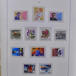 Collection timbres d'Islande 1876-2010 oblitérés dans album Leuchtturm.