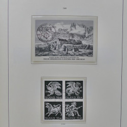 Collection timbres d'Islande 1876-2010 oblitérés dans album Leuchtturm.