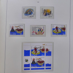 Collection timbres d'Islande 1876-2010 oblitérés dans album Leuchtturm.
