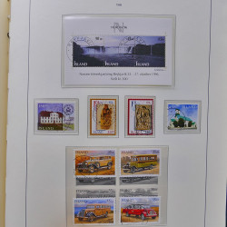 Collection timbres d'Islande 1876-2010 oblitérés dans album Leuchtturm.