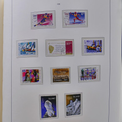 Collection timbres d'Islande 1876-2010 oblitérés dans album Leuchtturm.