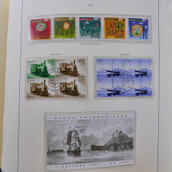 Collection timbres d'Islande 1876-2010 oblitérés dans album Leuchtturm.