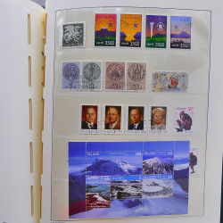 Collection timbres d'Islande 1876-2010 oblitérés dans album Leuchtturm.