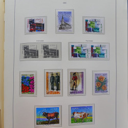 Collection timbres d'Islande 1876-2010 oblitérés dans album Leuchtturm.