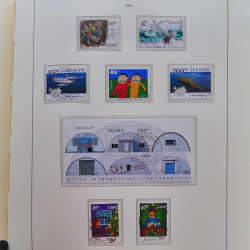 Collection timbres d'Islande 1876-2010 oblitérés dans album Leuchtturm.