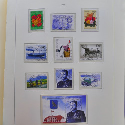 Collection timbres d'Islande 1876-2010 oblitérés dans album Leuchtturm.
