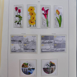 Collection timbres d'Islande 1876-2010 oblitérés dans album Leuchtturm.