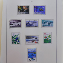 Collection timbres d'Islande 1876-2010 oblitérés dans album Leuchtturm.