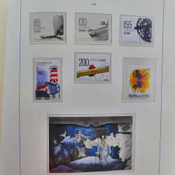 Collection timbres d'Islande 1876-2010 oblitérés dans album Leuchtturm.