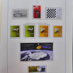 Collection timbres d'Islande 1876-2010 oblitérés dans album Leuchtturm.