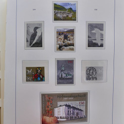 Collection timbres d'Islande 1876-2010 oblitérés dans album Leuchtturm.