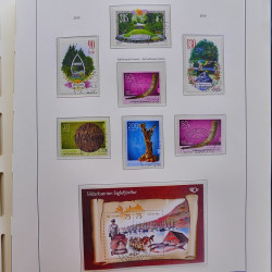 Collection timbres d'Islande 1876-2010 oblitérés dans album Leuchtturm.