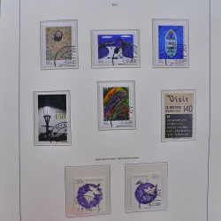 Collection timbres d'Islande 1876-2010 oblitérés dans album Leuchtturm.