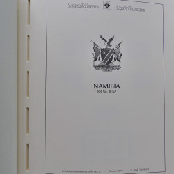 Collection timbres de Namibie 1990-2010 oblitérés dans album Leuchtturm.