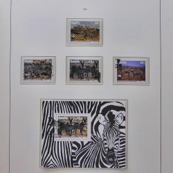 Collection timbres de Namibie 1990-2010 oblitérés dans album Leuchtturm.