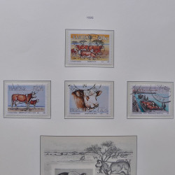 Collection timbres de Namibie 1990-2010 oblitérés dans album Leuchtturm.