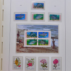 Collection timbres de Namibie 1990-2010 oblitérés dans album Leuchtturm.