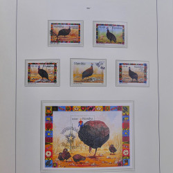 Collection timbres de Namibie 1990-2010 oblitérés dans album Leuchtturm.