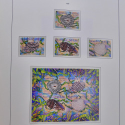 Collection timbres de Namibie 1990-2010 oblitérés dans album Leuchtturm.