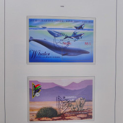 Collection timbres de Namibie 1990-2010 oblitérés dans album Leuchtturm.