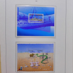 Collection timbres de Namibie 1990-2010 oblitérés dans album Leuchtturm.