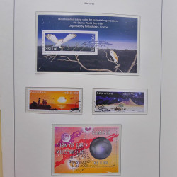 Collection timbres de Namibie 1990-2010 oblitérés dans album Leuchtturm.