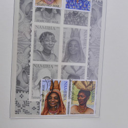 Collection timbres de Namibie 1990-2010 oblitérés dans album Leuchtturm.