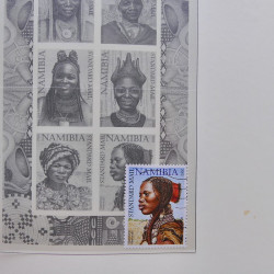 Collection timbres de Namibie 1990-2010 oblitérés dans album Leuchtturm.