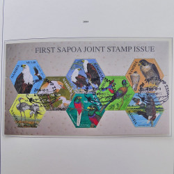 Collection timbres de Namibie 1990-2010 oblitérés dans album Leuchtturm.