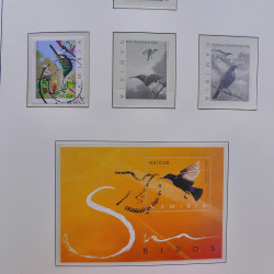 Collection timbres de Namibie 1990-2010 oblitérés dans album Leuchtturm.