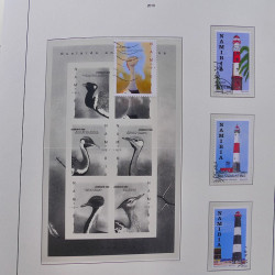 Collection timbres de Namibie 1990-2010 oblitérés dans album Leuchtturm.
