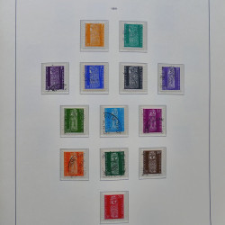 Collection timbres de Nouvelle Calédonie 1959-2014 oblitérés en album Leuchtturm.