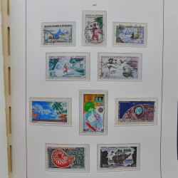 Collection timbres de Nouvelle Calédonie 1959-2014 oblitérés en album Leuchtturm.