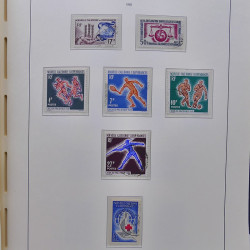 Collection timbres de Nouvelle Calédonie 1959-2014 oblitérés en album Leuchtturm.