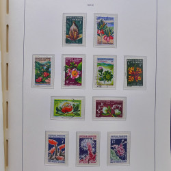 Collection timbres de Nouvelle Calédonie 1959-2014 oblitérés en album Leuchtturm.