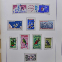Collection timbres de Nouvelle Calédonie 1959-2014 oblitérés en album Leuchtturm.