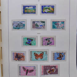 Collection timbres de Nouvelle Calédonie 1959-2014 oblitérés en album Leuchtturm.