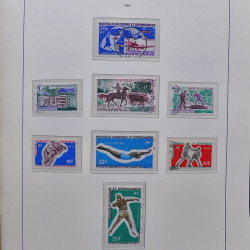 Collection timbres de Nouvelle Calédonie 1959-2014 oblitérés en album Leuchtturm.