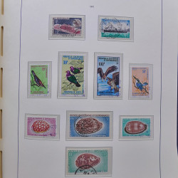 Collection timbres de Nouvelle Calédonie 1959-2014 oblitérés en album Leuchtturm.