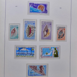 Collection timbres de Nouvelle Calédonie 1959-2014 oblitérés en album Leuchtturm.