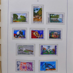 Collection timbres de Nouvelle Calédonie 1959-2014 oblitérés en album Leuchtturm.