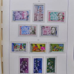 Collection timbres de Nouvelle Calédonie 1959-2014 oblitérés en album Leuchtturm.