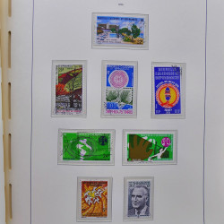 Collection timbres de Nouvelle Calédonie 1959-2014 oblitérés en album Leuchtturm.