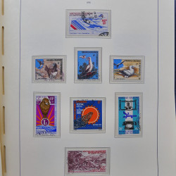 Collection timbres de Nouvelle Calédonie 1959-2014 oblitérés en album Leuchtturm.