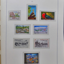 Collection timbres de Nouvelle Calédonie 1959-2014 oblitérés en album Leuchtturm.